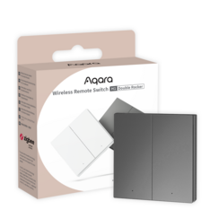 Aqara AR009GLG01 Funkfernbedienungsschalter H1 (Doppelwippe) – Grau