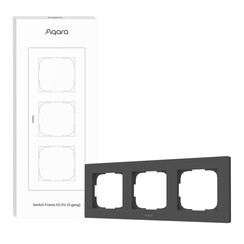 Aqara AX050EUG02 Schalterrahmen H2 EU 3-fach - Grau