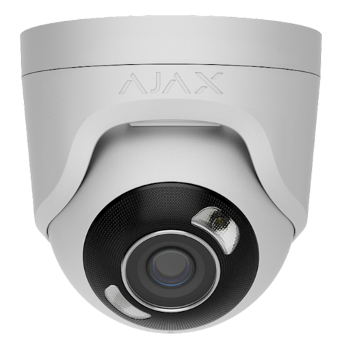 Ajax Systems Ajax 126261 Turret-Kamera mit Hybridlicht – 5 MP – 2,8 mm – Weiß
