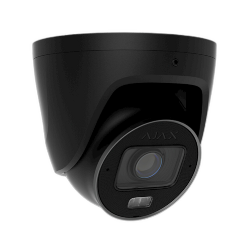 Ajax Systems Ajax 126280 Turret-Kamera mit Hybridlicht und Varioobjektiv – 5 MP – Schwarz
