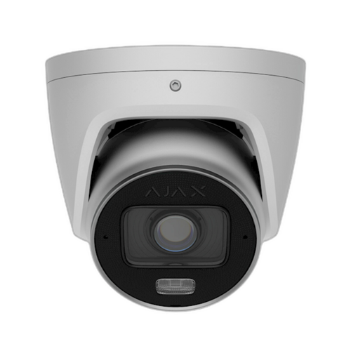 Ajax Systems Ajax 126283 Turret-Kamera mit Hybridlicht und Varioobjektiv – 8 MP – Weiß
