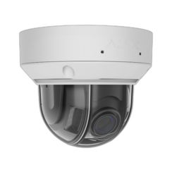 Ajax 126285 Dome-Kamera mit Hybridlicht, Variofokalobjektiv – 5 MP – Weiß