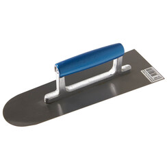 Vloerspaan 320x110/80x1,0mm, Belgisch model, Ronde neus, Normaal Staal, Houtgreep