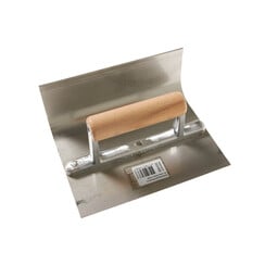 Vloerhoekspaan (91-F), Radius 30mm, RVS, Recht, Houtgreep