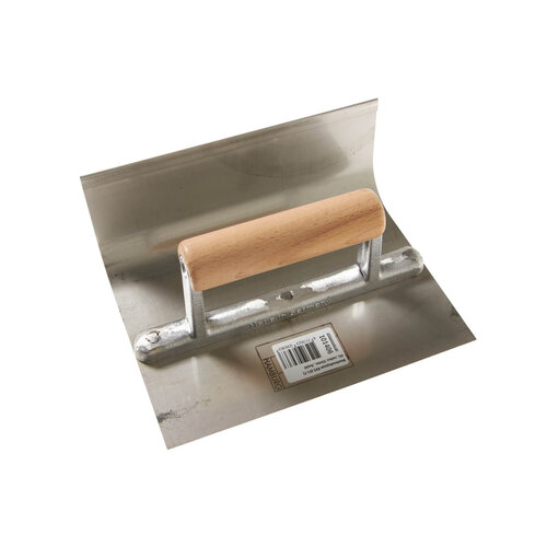 Vloerhoekspaan (91-F), Radius 30mm, RVS, Recht, Houtgreep