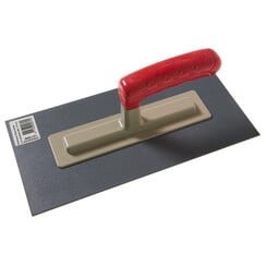 Plasticspaan 280x140mm, 2mm, Rode greep, Harde zool