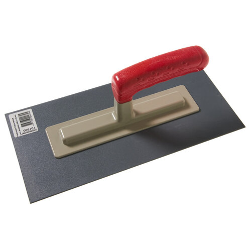 Plasticspaan 280x140mm, 2mm, Rode greep, Harde zool