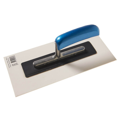 Plasticspaan Almond 130x280mm, Witte zachte zool, Houtgreep