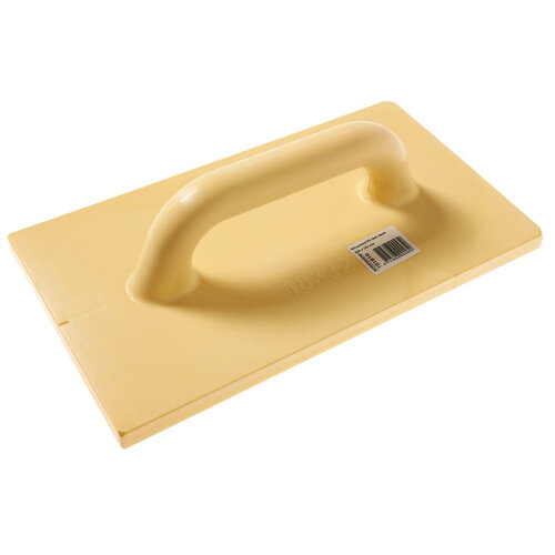 Schuurbord PU Geel Zacht 180 x 320 mm.