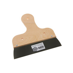 Spackmes 20cm, Laag model, RVS, Houtgreep, 0,4mm