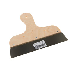 Spackmes 25cm, Laag model, RVS, Houtgreep, 0,4mm