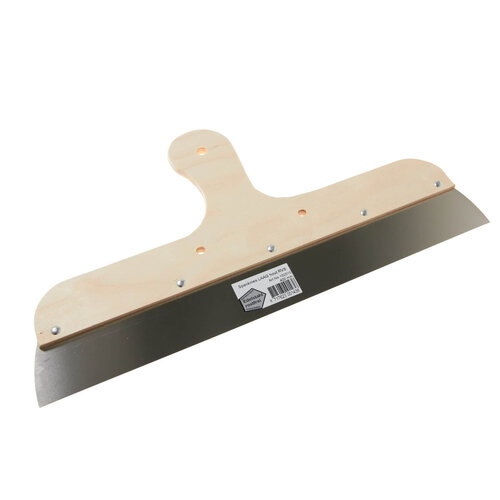 Spackmes 40cm, Laag model, RVS, Hout, 0,4mm