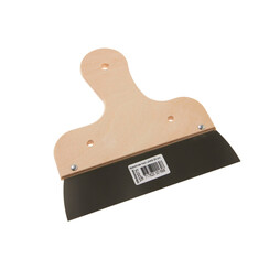 Spackmes 20cm, Laag model, Normaal Staal, Hout, 0,4mm