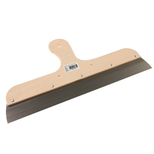 Spackmes 40cm, Laag model, Normaal Staal, Houtgreep, 0,4mm
