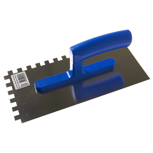 Lijmspaan 280x130mm, 10x10x10mm 2-Zijdig, RVS, Kunststof greep