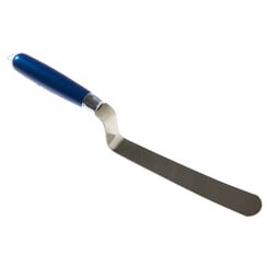 Pannenstrijker 190x30mm, RVS, Houtgreep