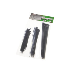 TY-Raps set met 3 types, 2,5x120mm, 2,5x150mm, 3,0x200mm, Zwart (75 st)