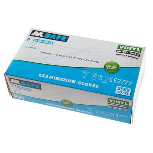 M-SAFE Handschoen (onderzoek) maat XL Vinyl (doos 100 stuks)