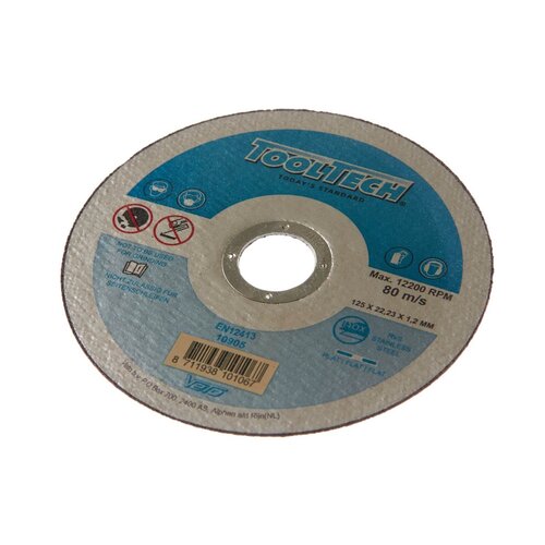Slijpschijf 125 mm. voor RVS