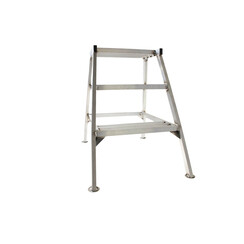 Trapje voor stukadoor 3 treeds 75cm, Aluminium