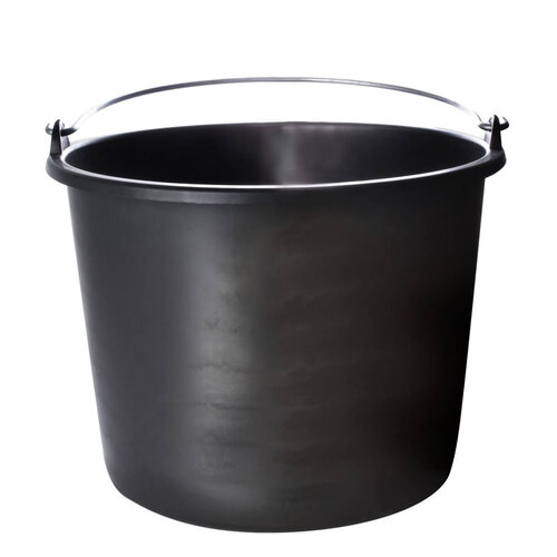 Bouwemmer 20l, Zwart