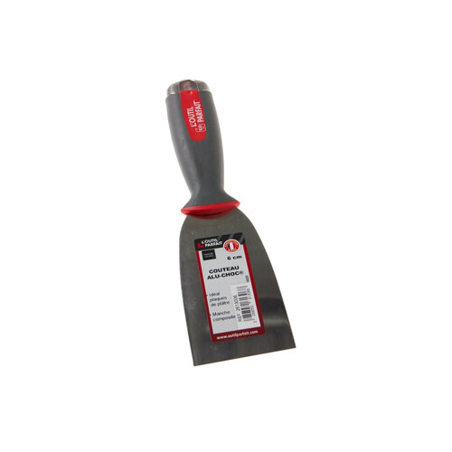 L'OUTIL PARFAIT L'OUTIL PARFAIT, Plamuurmes 60mm, RVS, Softgreep, Aluminium-Kop