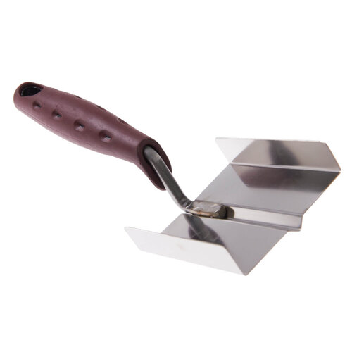 DOORDAGT DOORDAGT, Hoekschopje met V-groef 5mm, RVS, Softgreep