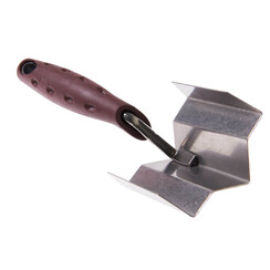 DOORDAGT, Hoekschopje met V-groef 20mm, RVS, Softgreep