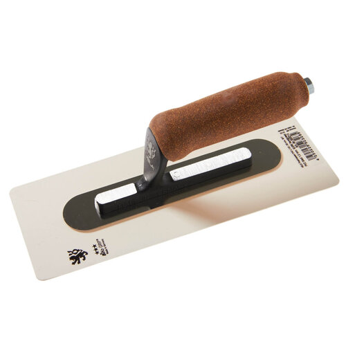 NELA NELA, Plasticspaan 240x100/90mm, Wit PVC blad, Kurkgreep, 1,0mm