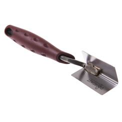 DOORDAGT, Hoektroffel 30x80mm, Inwendig dubbeltjesformaat, RVS, Softgreep