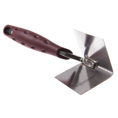 DOORDAGT, Hoektroffel 60x80mm, Inwendig dubbeltjesformaat, RVS, Softgreep