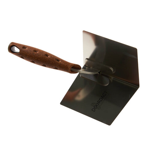 DOORDAGT DOORDAGT, Hoektroffel 125x97mm, Inwendig met aluminium blokje, RVS, Kurkgreep