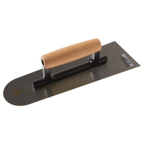 NELA NELA, Vloerspaan 320x110/80x1,0mm, Belgisch model, Ronde neus, Normaal Staal, Houtgreep