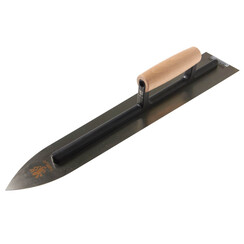 NELA, Vloerspaan 500x90/70x1,0mm, Lange Arend, Spits model, Normaal Staal, Houtgreep