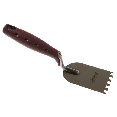 DOORDAGT DOORDAGT, Platschopje getand 60mm, RVS, 6x6mm tanding, Softgreep