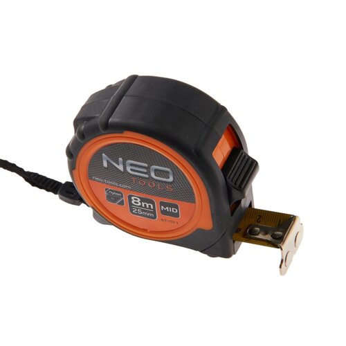 NEO NEO, Rolbandmaat 8m, Magnetisch dubbel slot