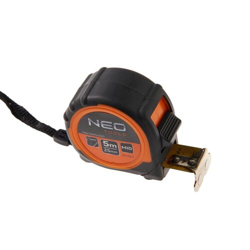 NEO NEO, Rolbandmaat 5m, Magnetisch dubbel slot