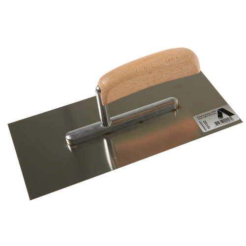Pleisterspaan 270x128mm, DHZ, RVS, 0,7mm, Houtgreep