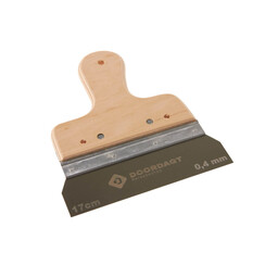 DOORDAGT, Spackmes 17cm, RVS, Eco-Houtgreep, 0,4mm