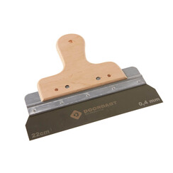 DOORDAGT, Spackmes 22cm, RVS, Eco-Houtgreep, 0,4mm