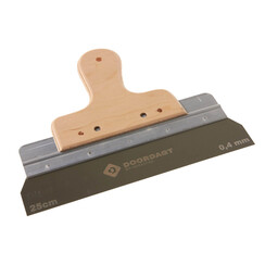 DOORDAGT, Spackmes 25cm, RVS, Eco-Houtgreep, 0,4mm