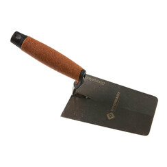 DOORDAGT, Stukadoorstroffel Half-Rond S-hals Doorgelast, RVS, Kurkgreep