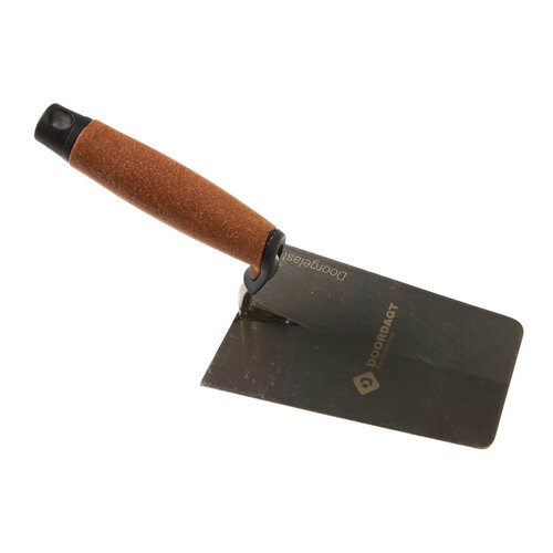 DOORDAGT DOORDAGT, Stukadoorstroffel Half-Rond S-hals Doorgelast, RVS, Kurkgreep