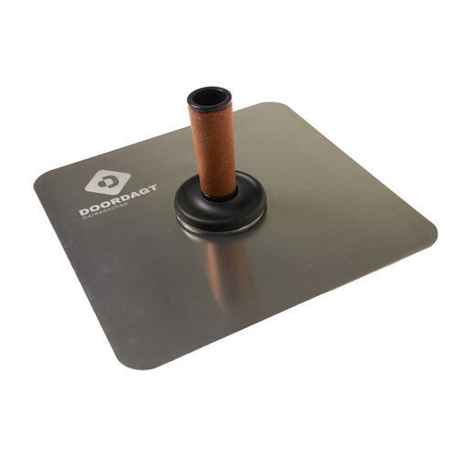 DOORDAGT DOORDAGT, Spaarbord 300x300mm, Aluminium, Handvat in het midden, Kurkgreep