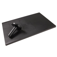 Spaarbord PVC 50 x 35 cm. SCHUIN handvat