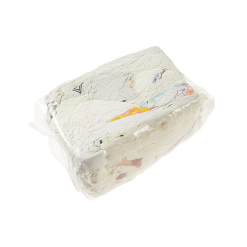 Poetsdoeken, Gerecycled witte tricot 1kg zak