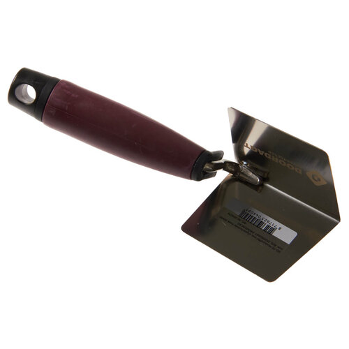 DOORDAGT DOORDAGT, Hoektroffel 60x80mm, Inwendig afgeschuinde hoek, RVS, Softgreep