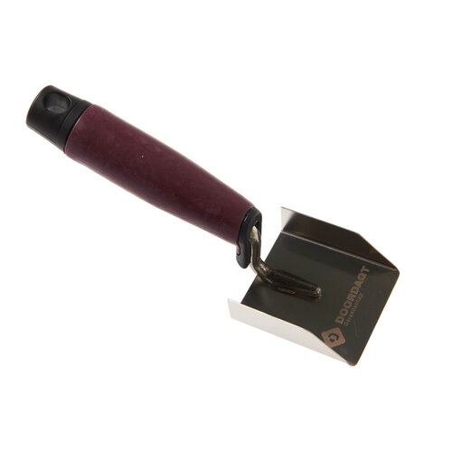DOORDAGT DD-PS Hoektroffel 70x60 mm. dubbelopst. RVS, DOORDAGT-PREMIUM SOFT