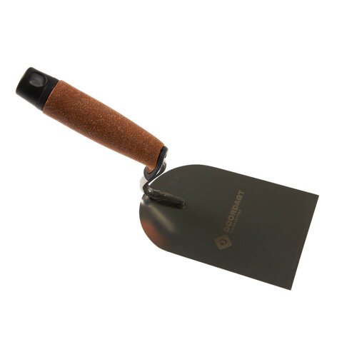 DOORDAGT DOORDAGT Platschopje S-hals VERLENGD RVS 100 mm. KURK handgreep