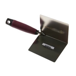 DOORDAGT, Hoektroffel 120x100mm, Inwendig Haaks, Schuine hoeken, RVS, Softgreep